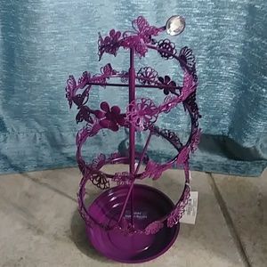 NWT! Purple Butterfly Jewelry Holder!